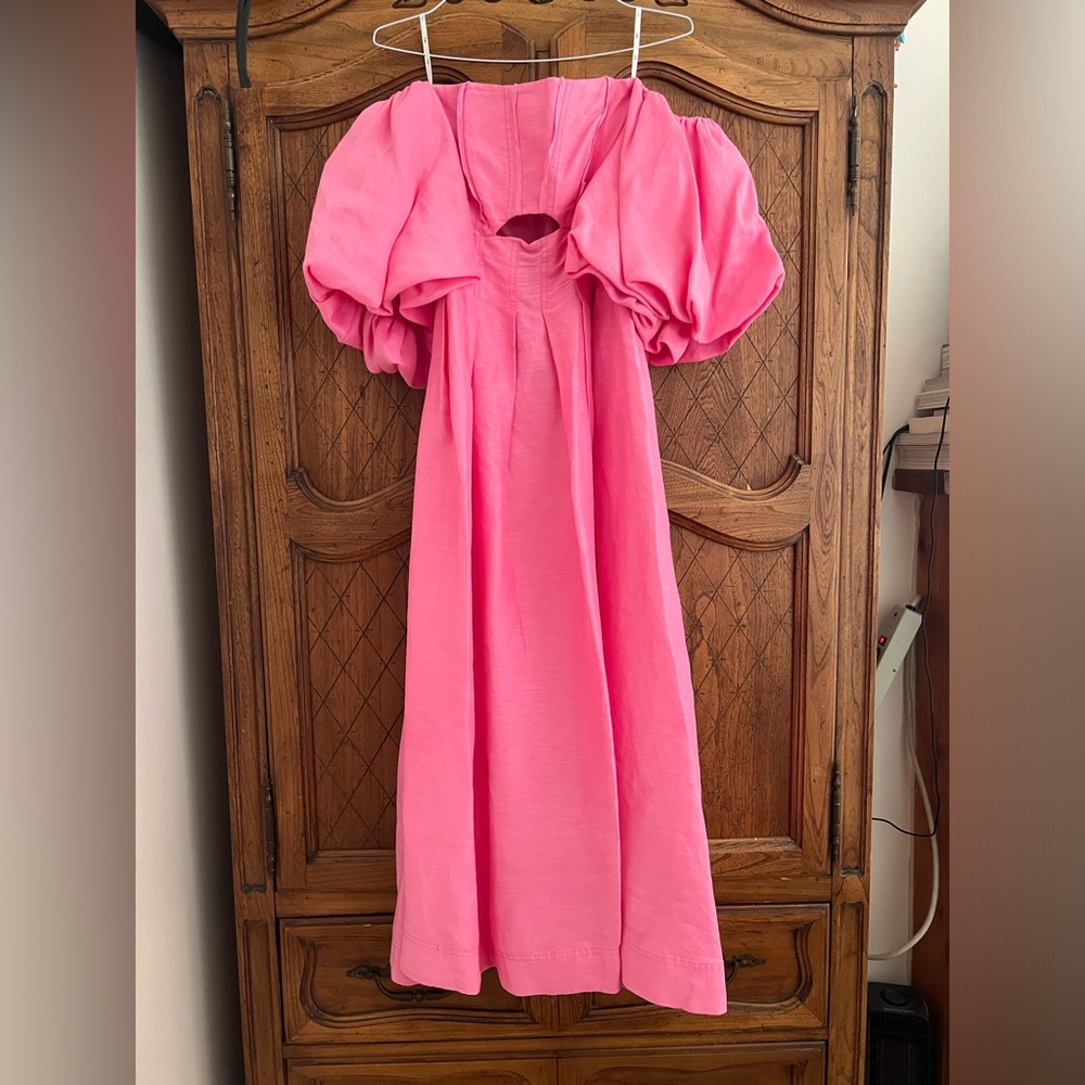Aje Eugene Off Shoulder Midi Dress